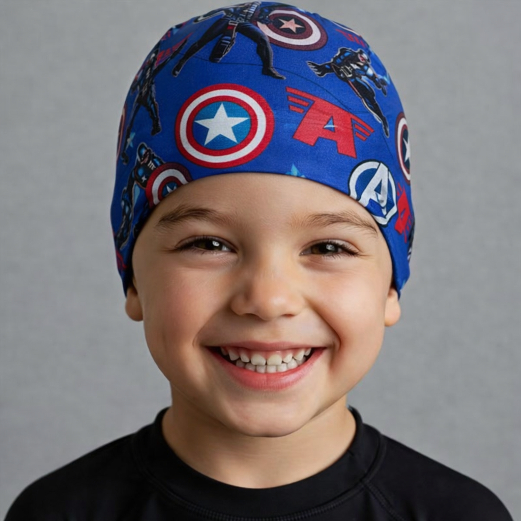 Touca de Natação Infantil em Lycra  Ideal para P