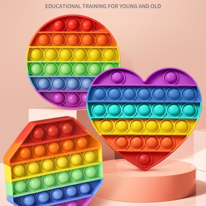 Bolha De Silicone Sensorial Pop Fidget Brinquedo A