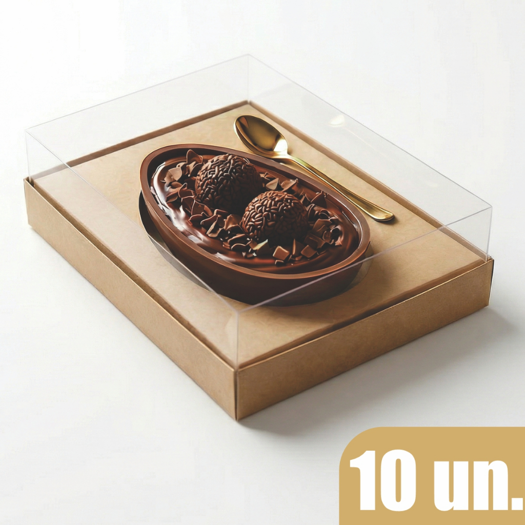 Caixa Embalagem Para Ovo De Colher Gourmet 250g 35