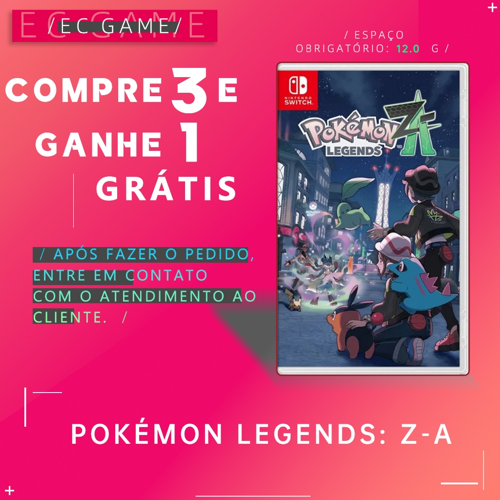 Pokémon Legends: Z-A-NS Leve 3 e ganhe 1