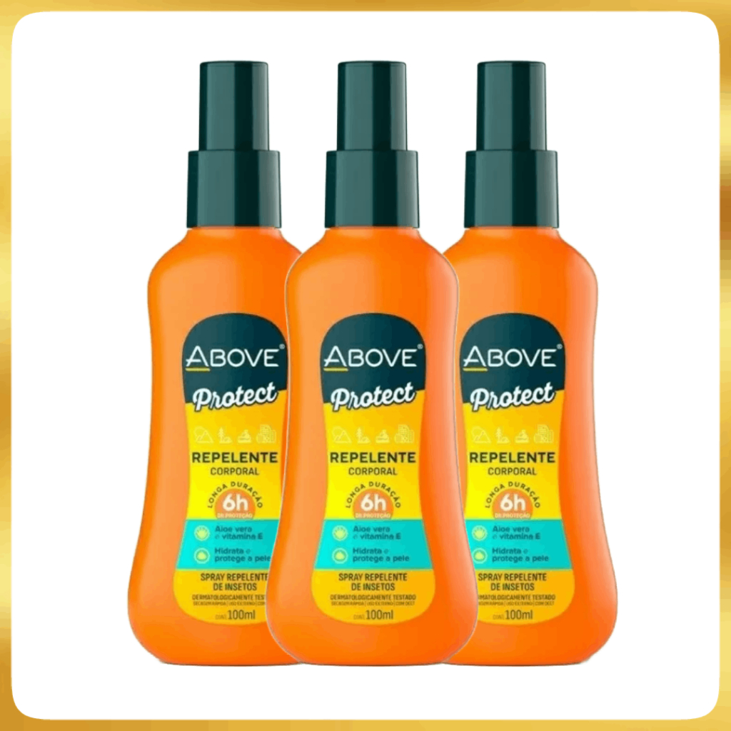 Kit 3 Repelente contra insetos Protect Above longa