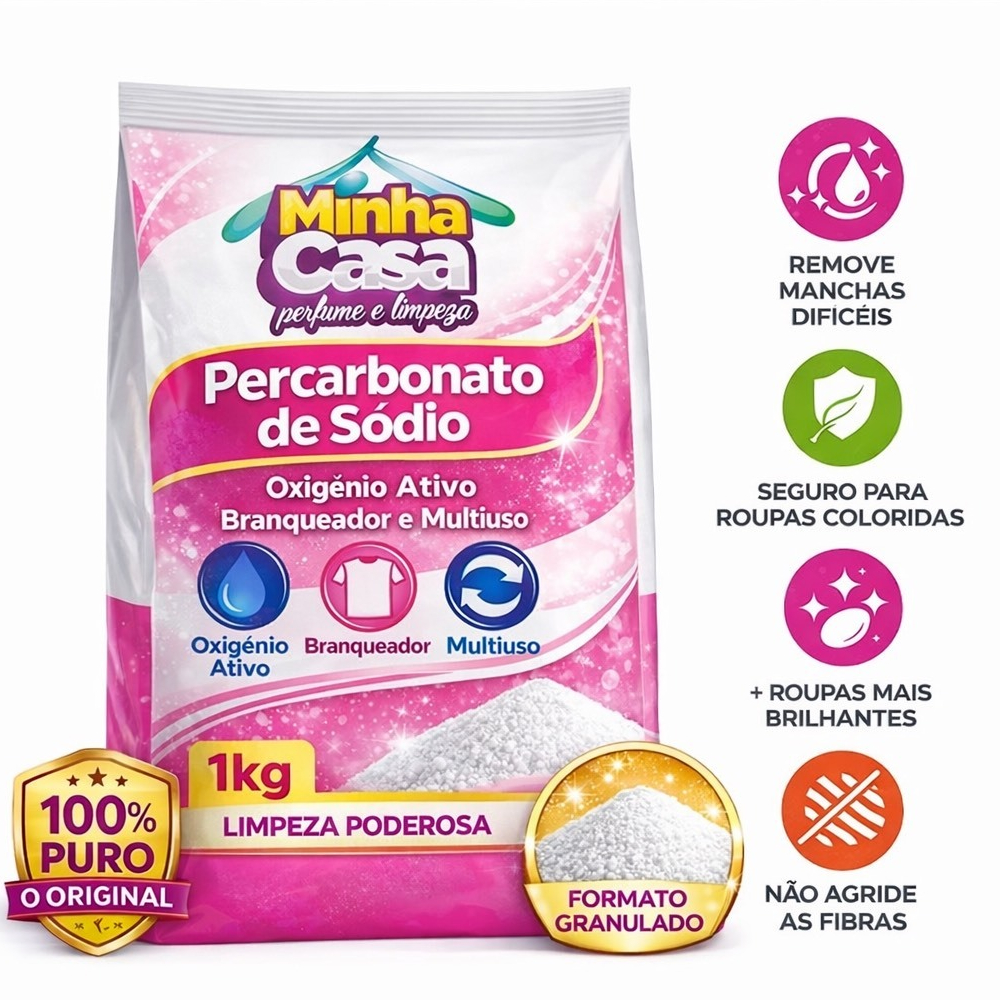 Percarbonato de Sódio 100% Puro | Tira Manchas Po