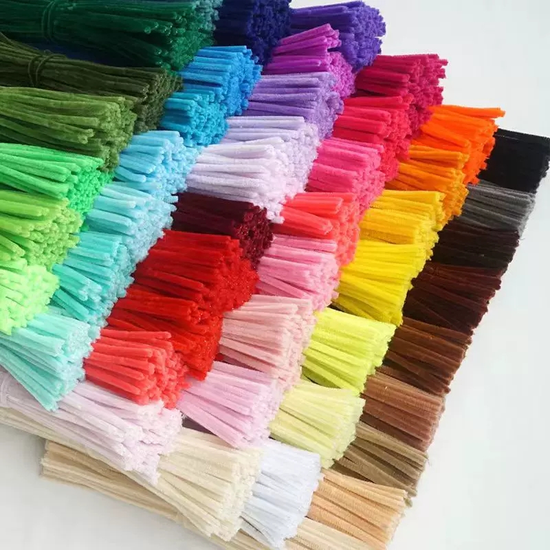 Haste De Chenille Cores 30cm 50-250pcs  Limpador D