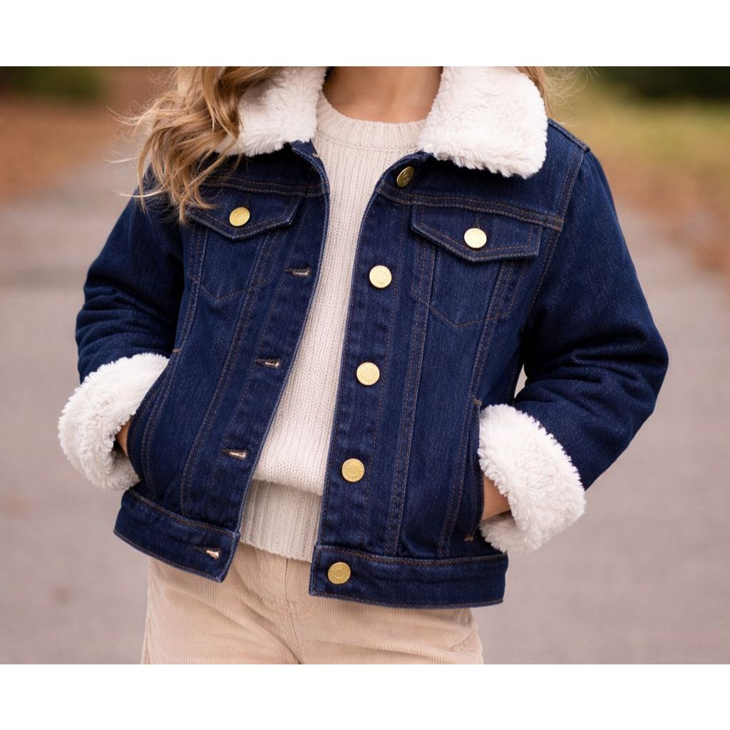 Jaqueta Jeans com Lycra Infantil e Juvenil Meninas