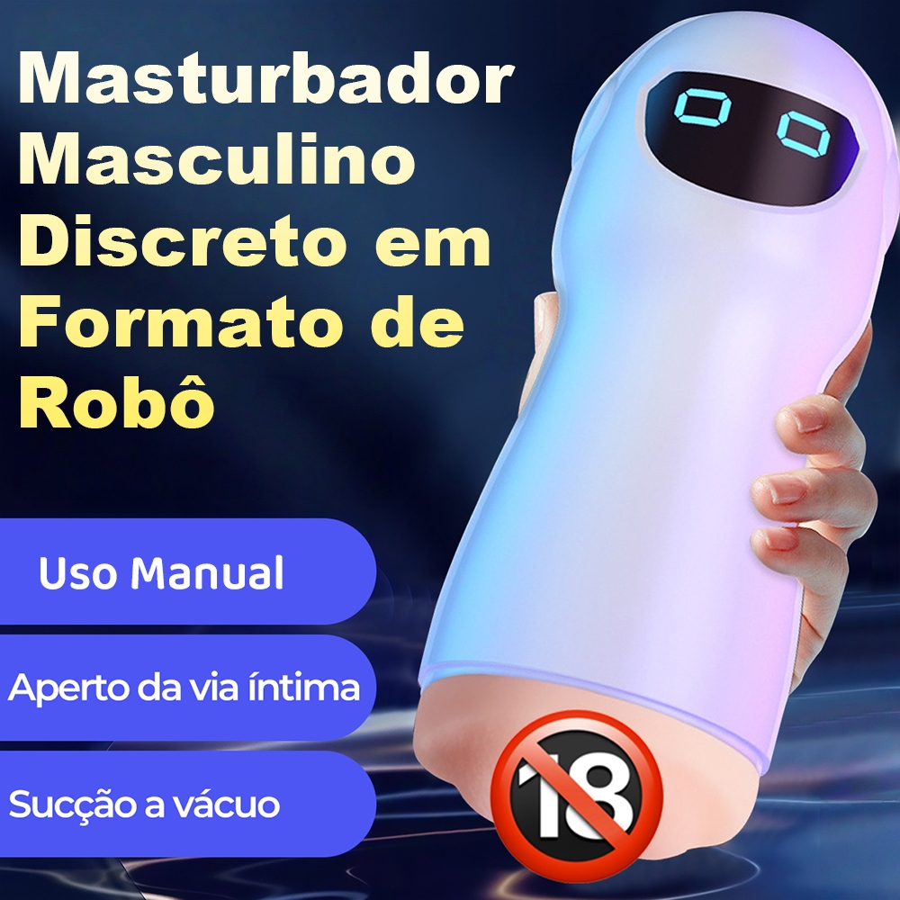 Masturbador Masculino Robô  Realista, Discreto, S