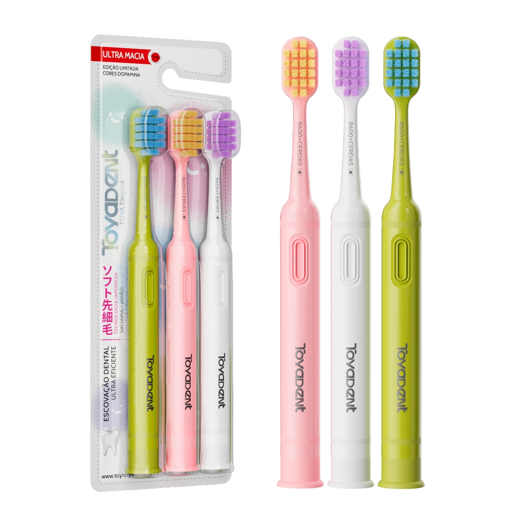 ToyaDent Escova de dente , 8600+ cerdas macias, Ki