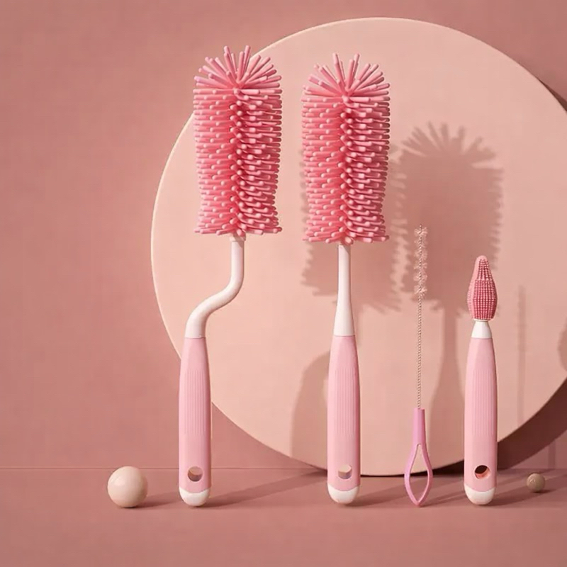 KIT 4 Escova de Lava Mamadeira Para bebe Escova de