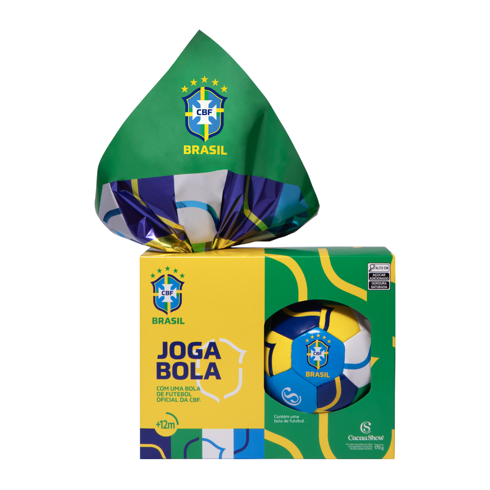 Ovo de Páscoa Cacau Show Bola CBF Hexa Seleção 