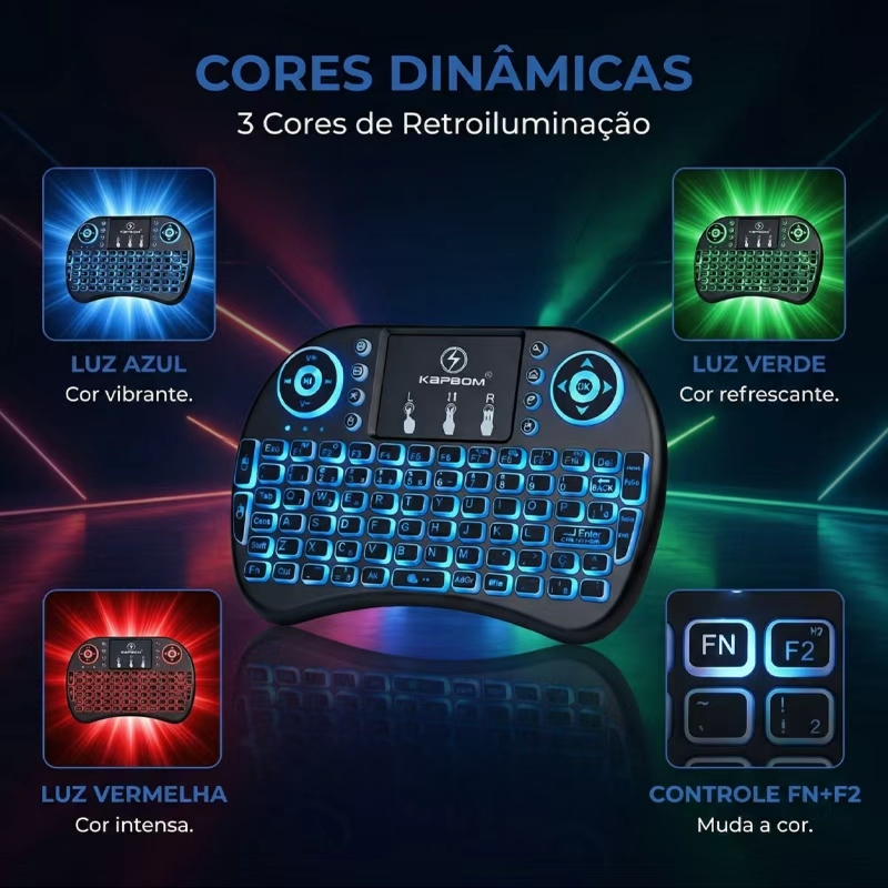 Mini Teclado Controle Usb Touchpad Smart Tv Pc Ps3