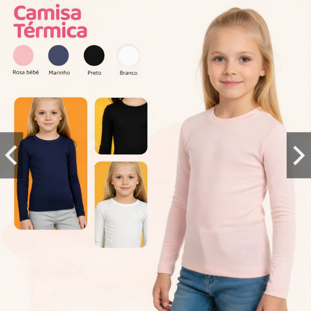 Kit de Blusas Térmicas Peluciadas Segunda Pele Ma