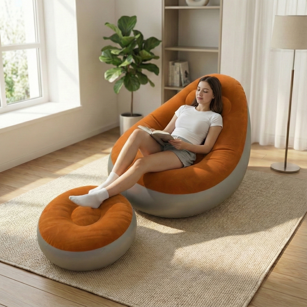 Conjunto Poltrona Puff Inflável Ultra Lounge Port