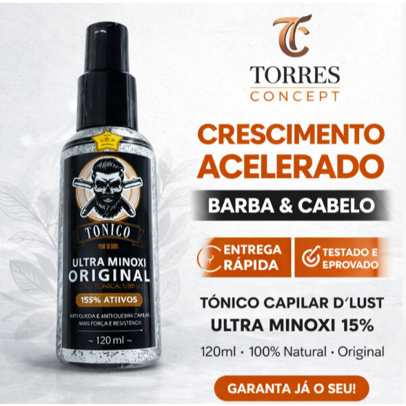 Tônico Capilar Dlust Ultra Minoxi 15% Ativos Orig