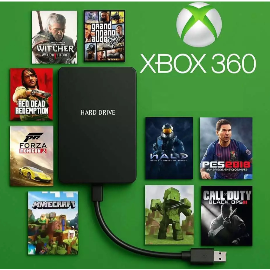 Hd 500 Gb Xploit 50 jogos + 400 Jogos XBLA + + 900