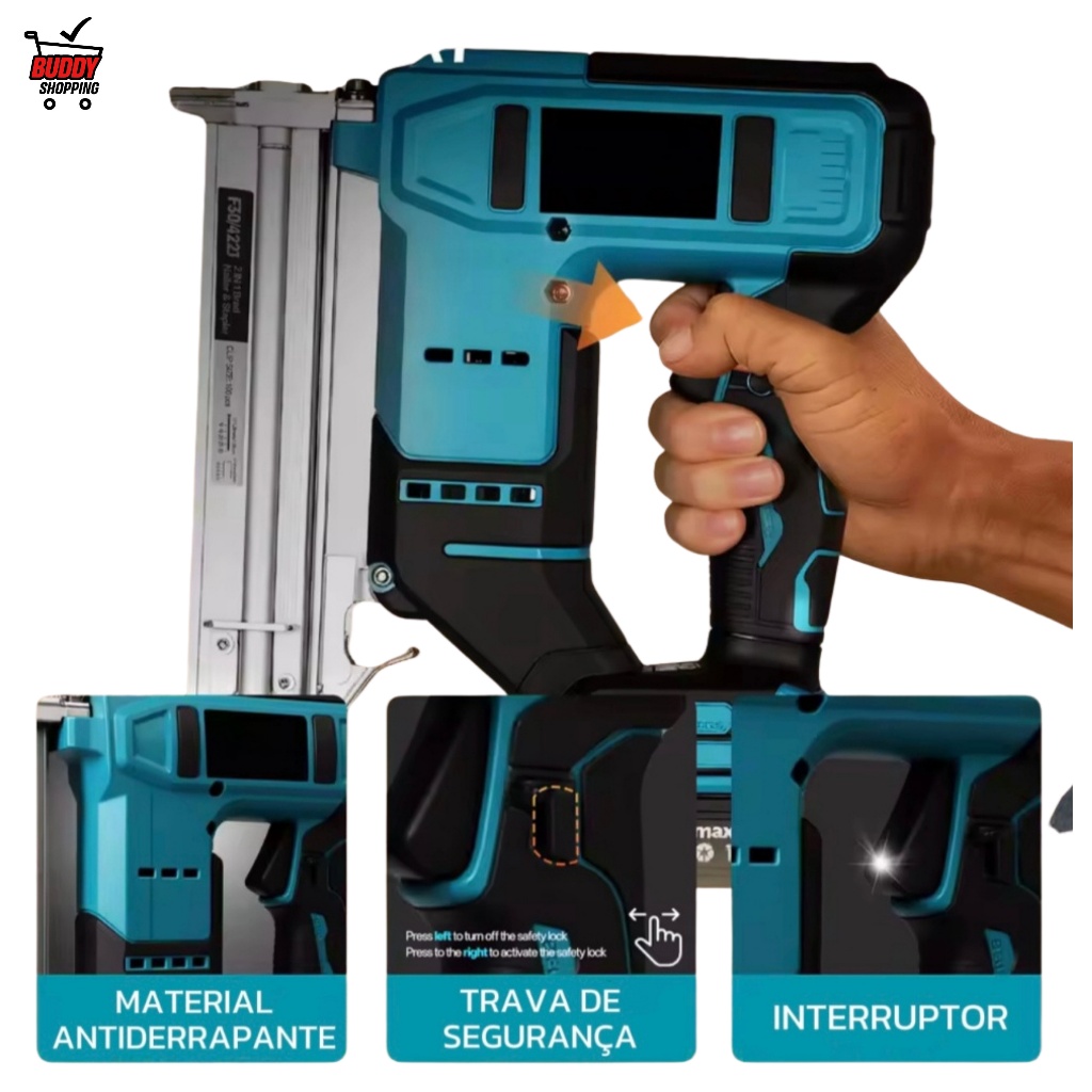 Pistola De Pregos Pinador Elétrico Prego 48v Prof