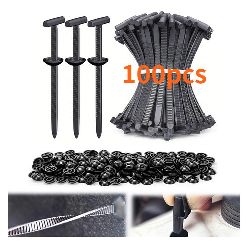 Kit 100 Abraçadeiras Fivela De Fita Plástica Uni