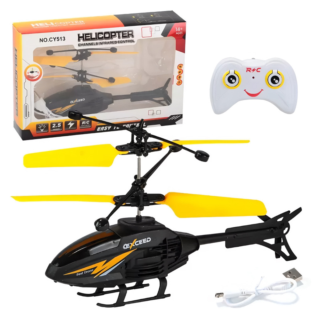 Helicóptero Controle Remoto Brinquedo Interativo 