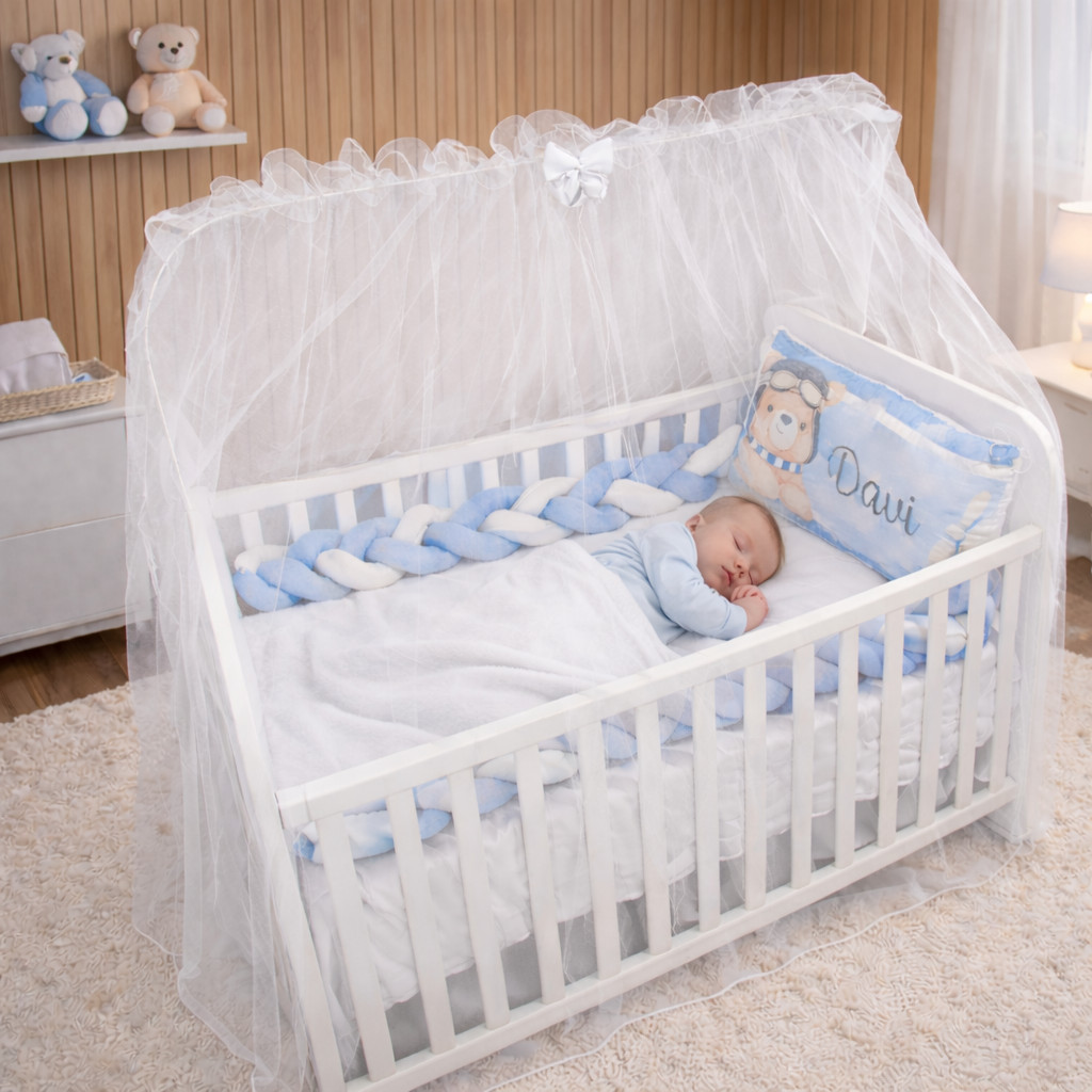 Mosquiteiro Para Berço Americano e Mini Berço Tu