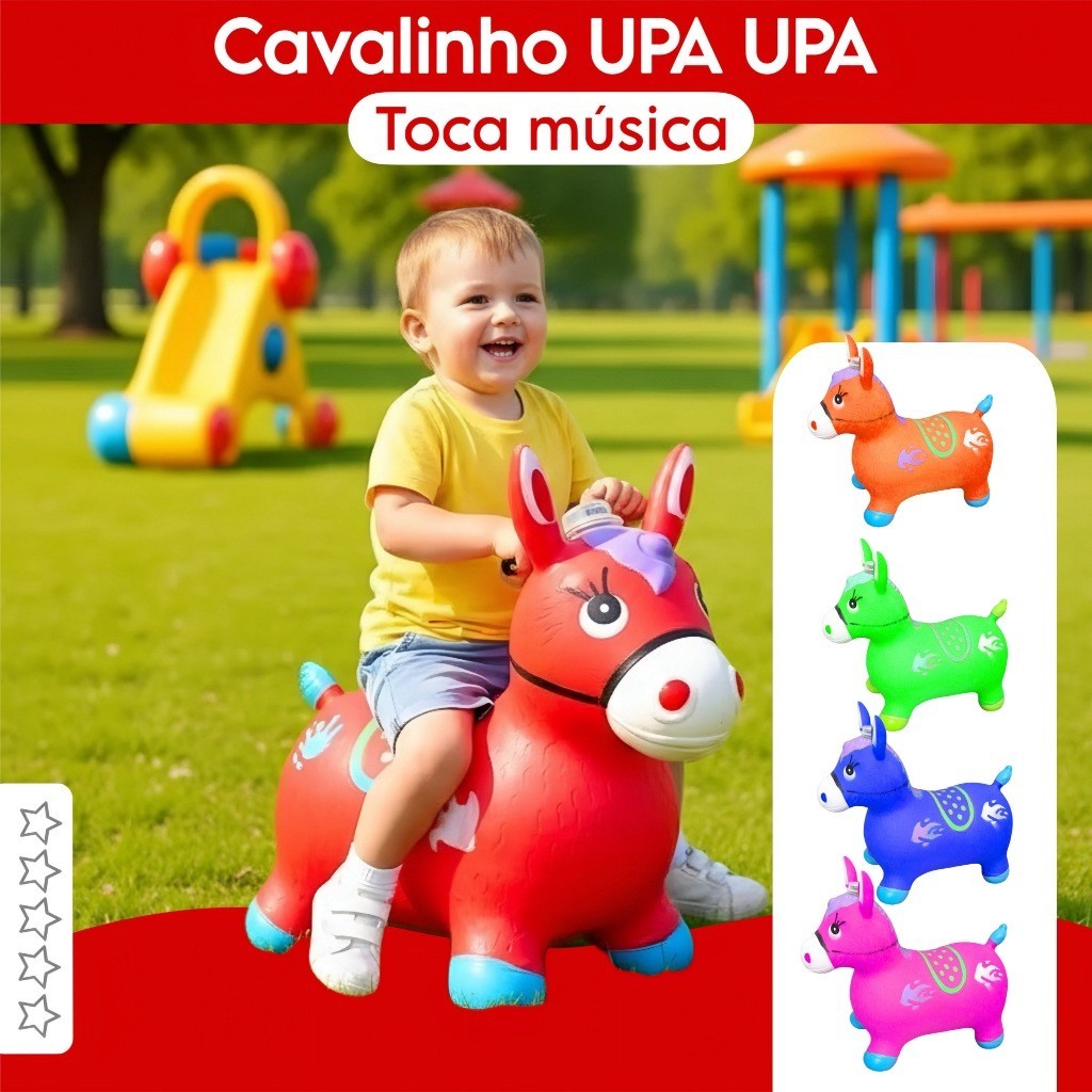 Cavalinho Upa Upa inflavel Pocoto Brinquedo Divert