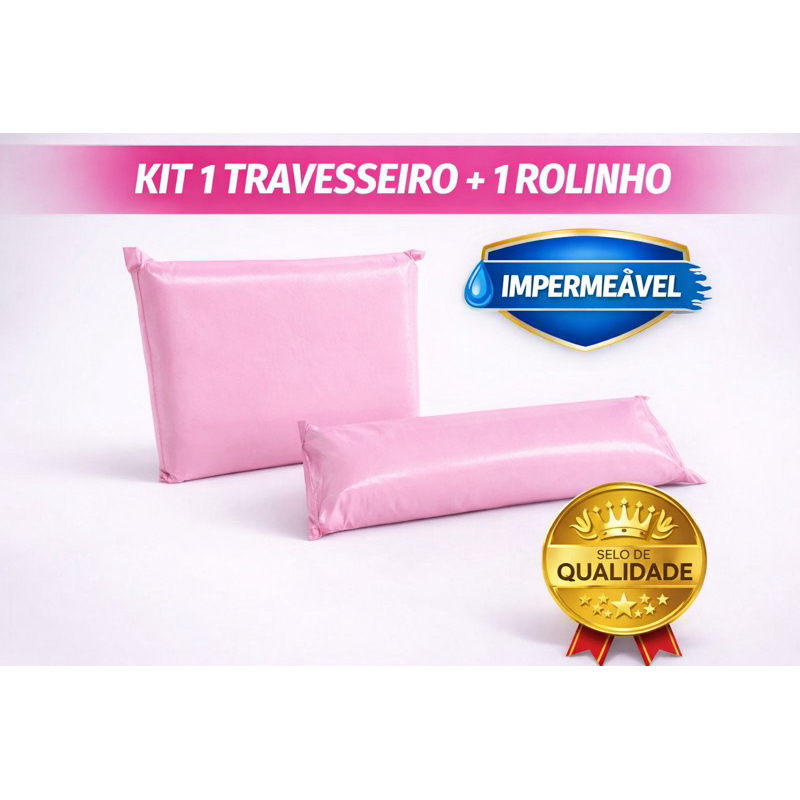 Travesseiro e Rolo Almofada Impermeável para Clí