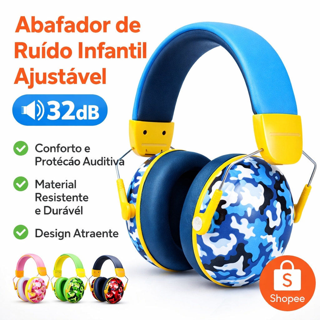 Abafador Ruído Proteção Auricular Concha Auditi