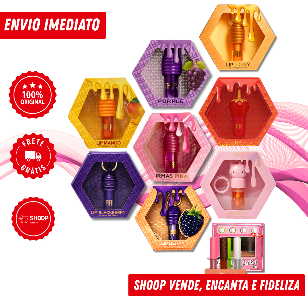 Gloss By Fran Lip Honey + Purple + Irmãs Pina + L