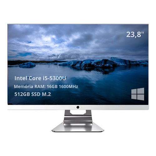 Computador All In One I5 Intel 16gb 23.8 Webcam Ss