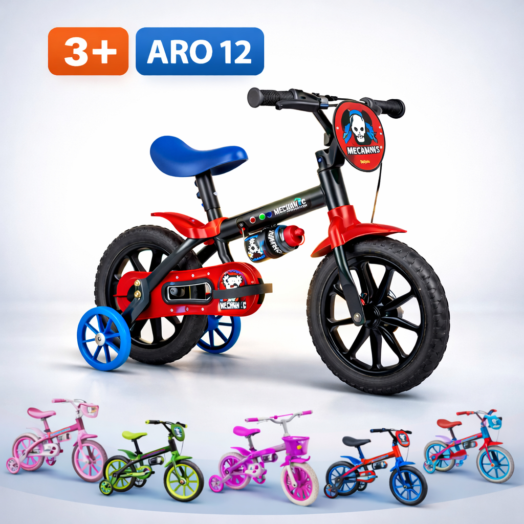 Bicicleta Infantil Aro 12 Freio Tambor 1 Marcha Ce