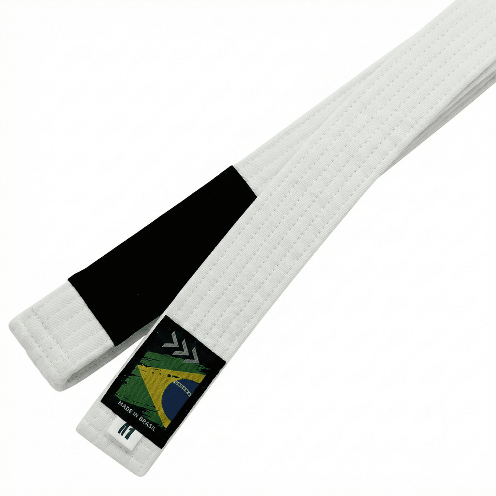 Faixa Jiu Jitsu Com Ponta Para Graduação Adulta 