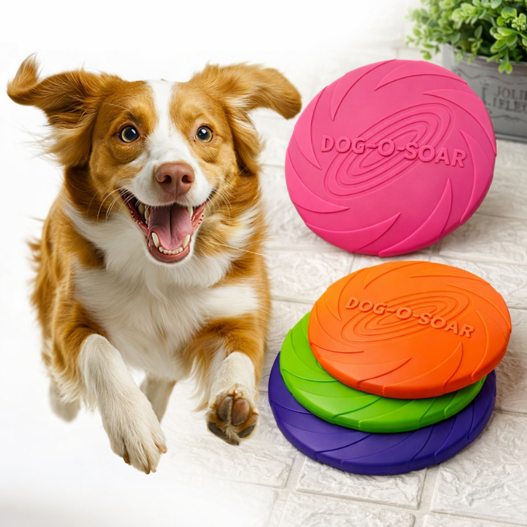 Brinquedo Disco Voador para Cachorros Frisbee Pet 