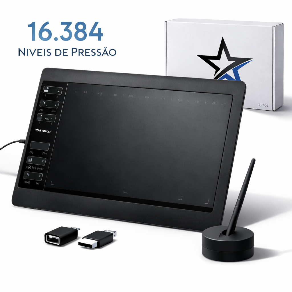 Mesa Digitalizadora 11,6 16.384 Níveis 5080 LPI 8