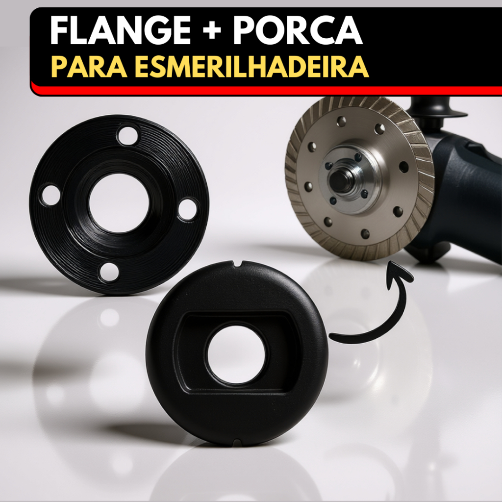 Flange e Porca Adaptador Para Esmerilhadeira Polit