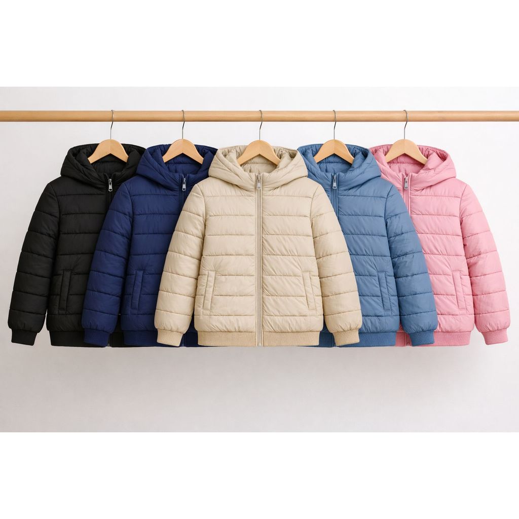 Jaqueta Bobojaco com ribana puffer Infantil Grosso