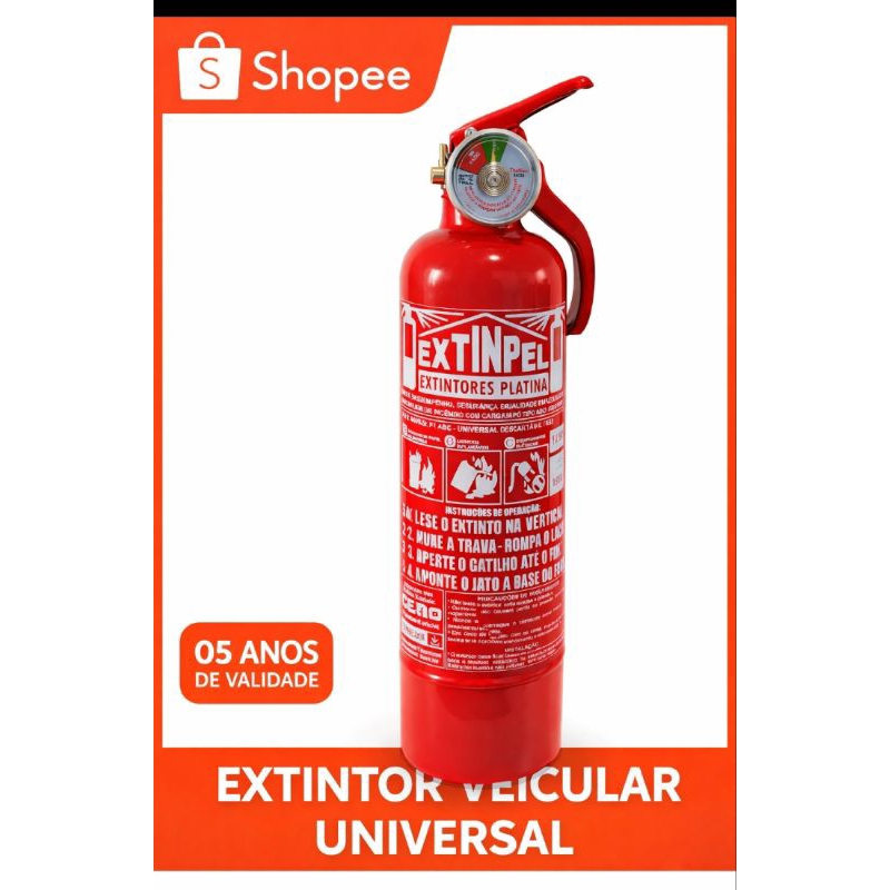 Extintor de incêndio Veicular para carro e caminh