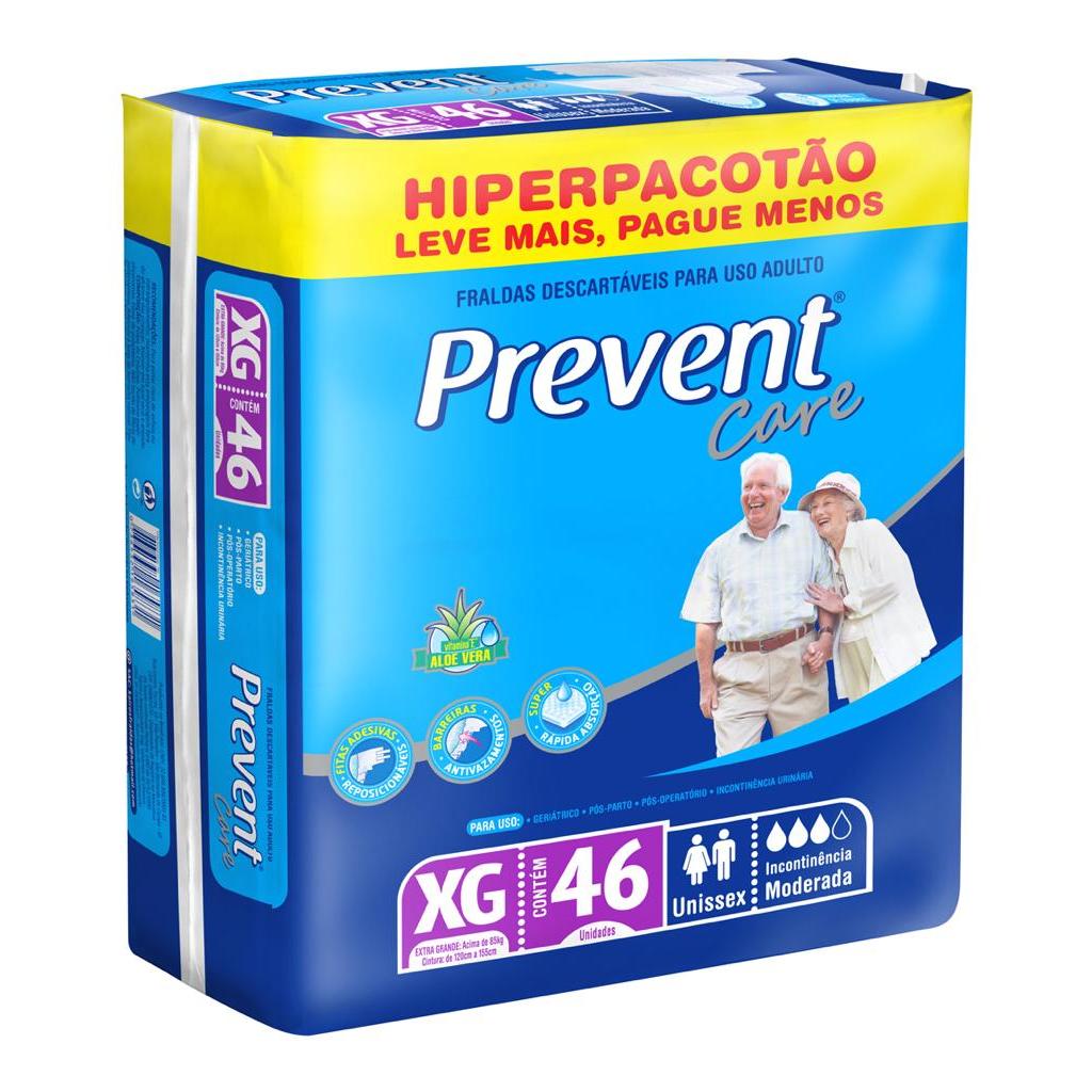 FRALDA GERIATRICA PREVENT CARE XG 46un