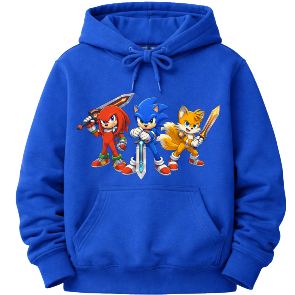 Moletom Infantil Sonic Herois  Casaco Quentinho co