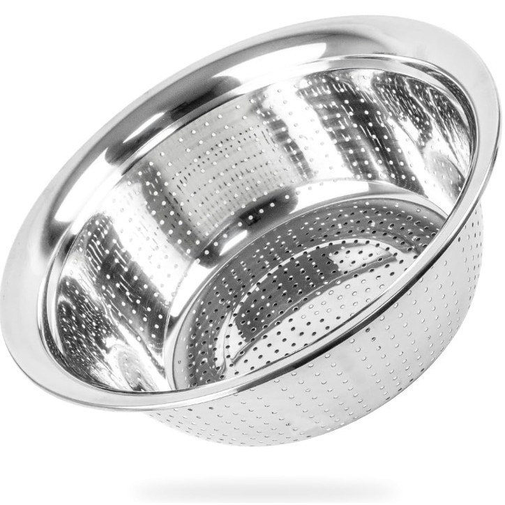 Escorredor De Arroz Inox Legumes Frutas Multiuso C