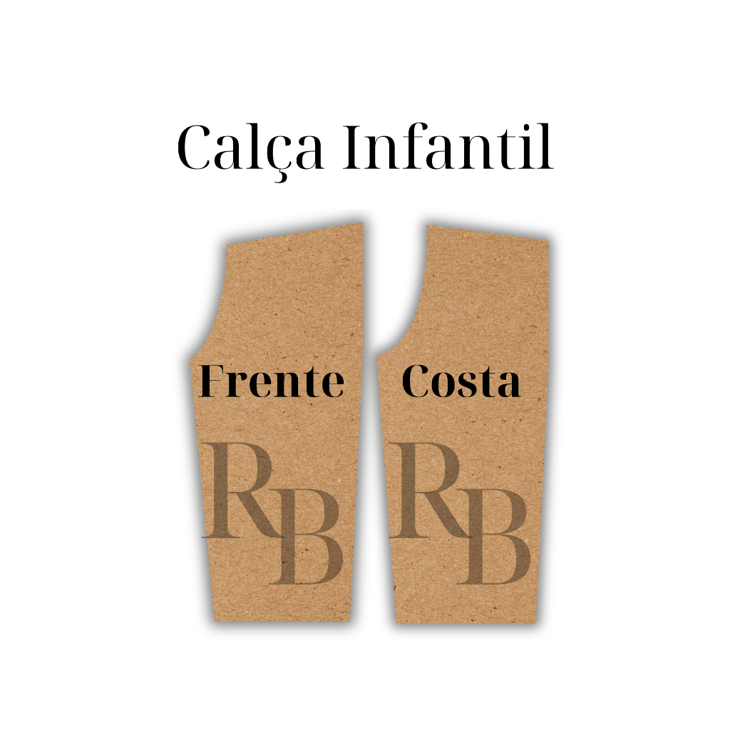 Molde de calça infantil, Modelagem de calça infa