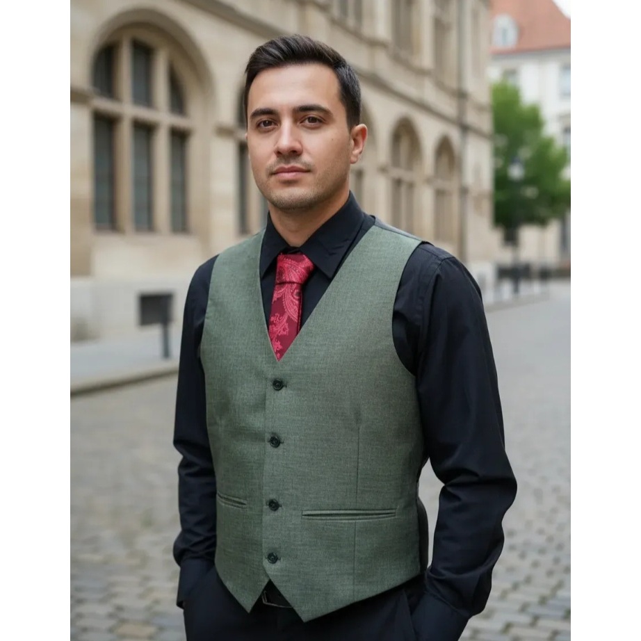 colete social masculino microfibra premium