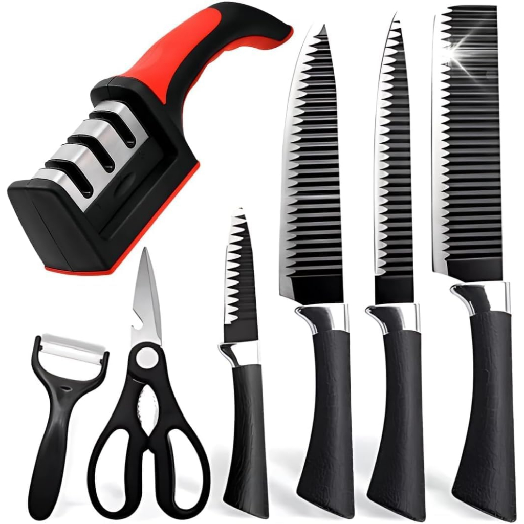 Kit 6 Peças Facas Churrasco Profissional Antiader