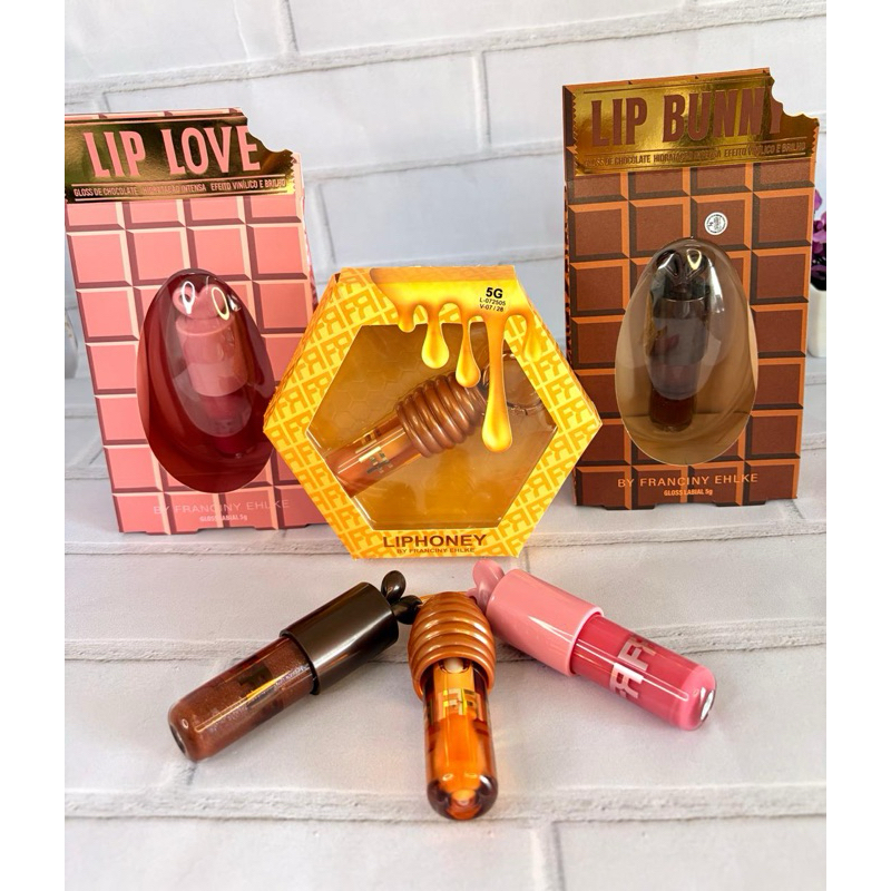 Kit Gloss Franciny Ehlke Lip Honey + Lip Bunny + L