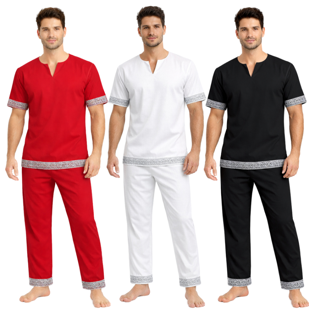 Conjunto Masculino Umbanda e Candomblé Gripper Lu