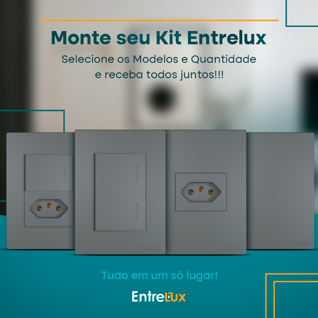 Interruptor 10A e Tomadas 10A 20A – Simples 