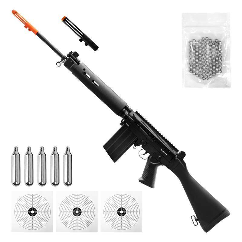 RIFLE AIRGUN FAL 3006 F1A1 CO2 4,5MM QGK + KIT TÁ