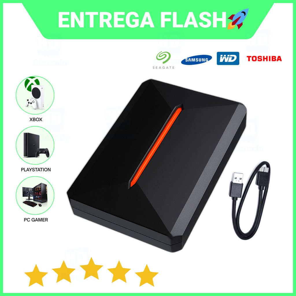 HD Externo 500GB a 1TB USB 3.0  SSD Portátil de X