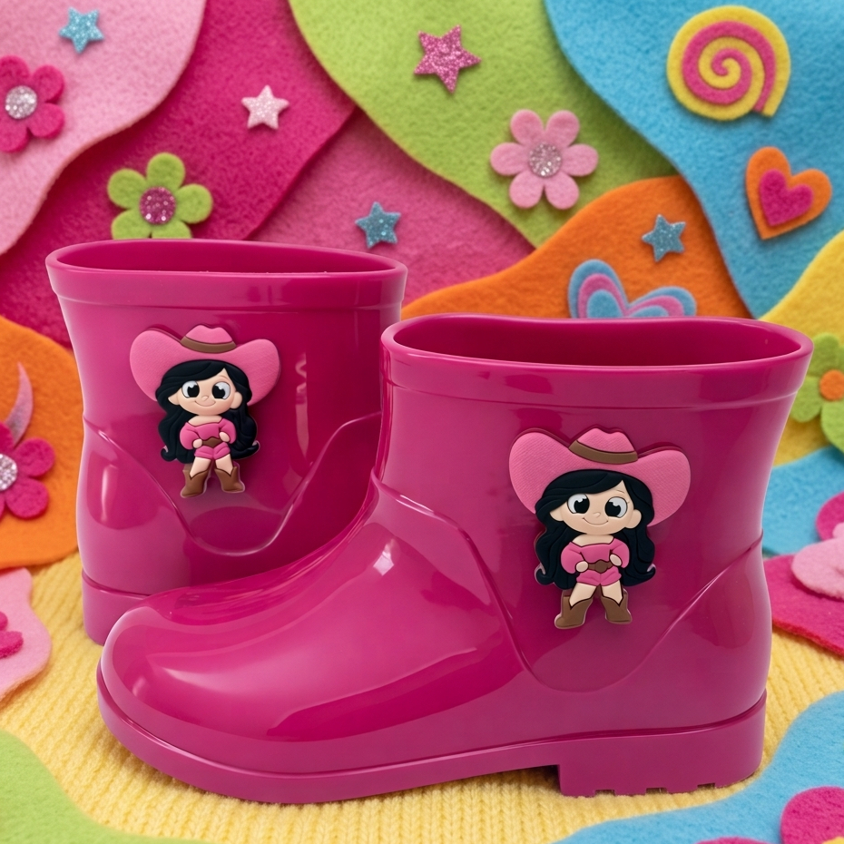 Galocha Infantil Menina Botinha Turma Da Boiadeiri