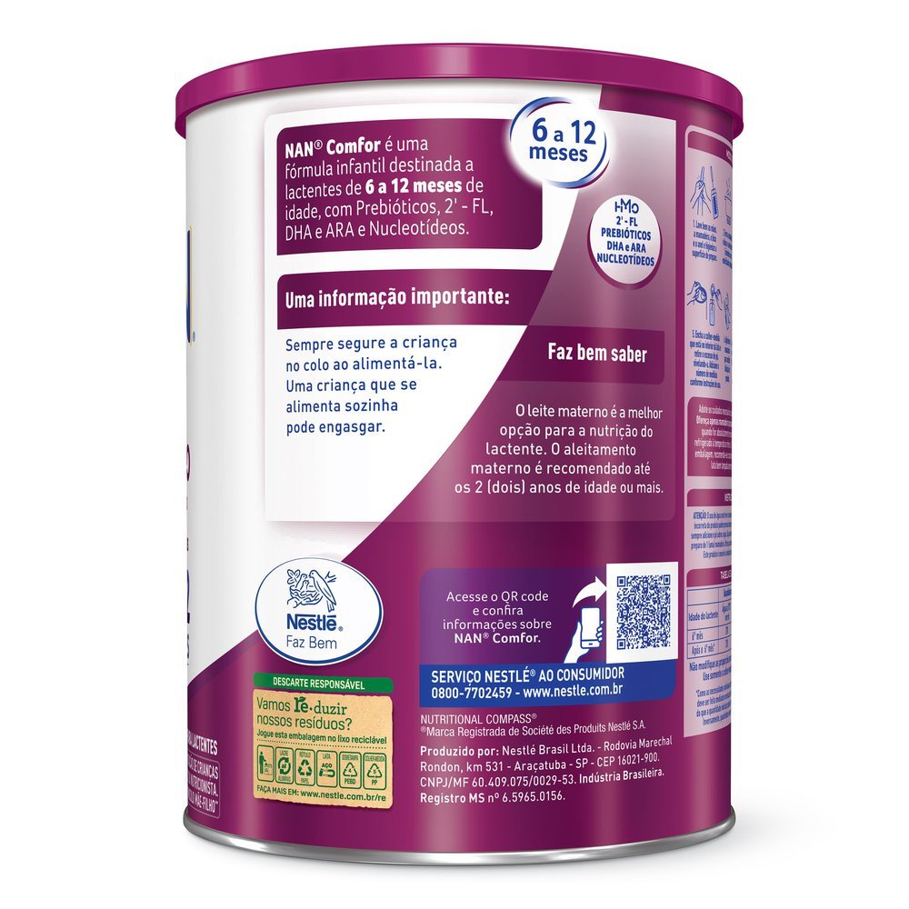 Fórmula Infantil NAN Comfor HMO de 6 a 12 Meses 8