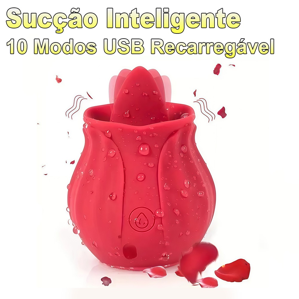 Sugador Língua de Clitóris Recarregável Vibrado