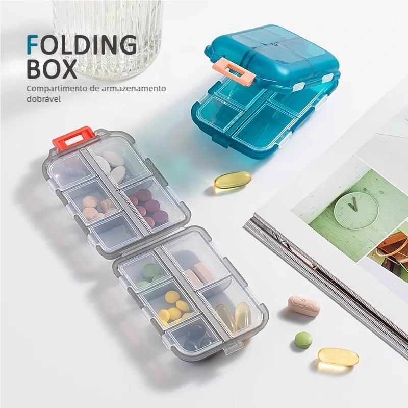 Mini Caixa De Comprimidos  Recipiente Dobrável, I