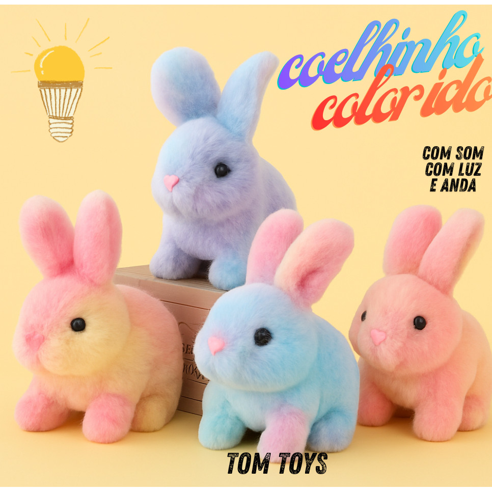 Brinquedo De Pelúcia Coelho Coelhinho da Páscoa