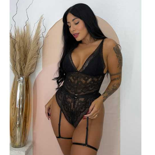 Body Esmeralda Langerie Sexy de Renda Rendado com